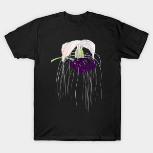 White Bat Flower T-Shirt